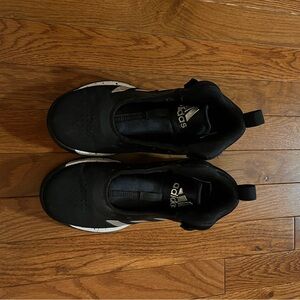 Adidas Kids Black and White Sneakers Size 4